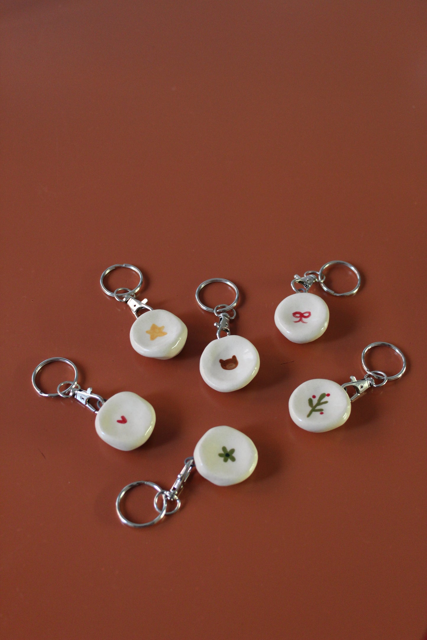 Worry stone keychain