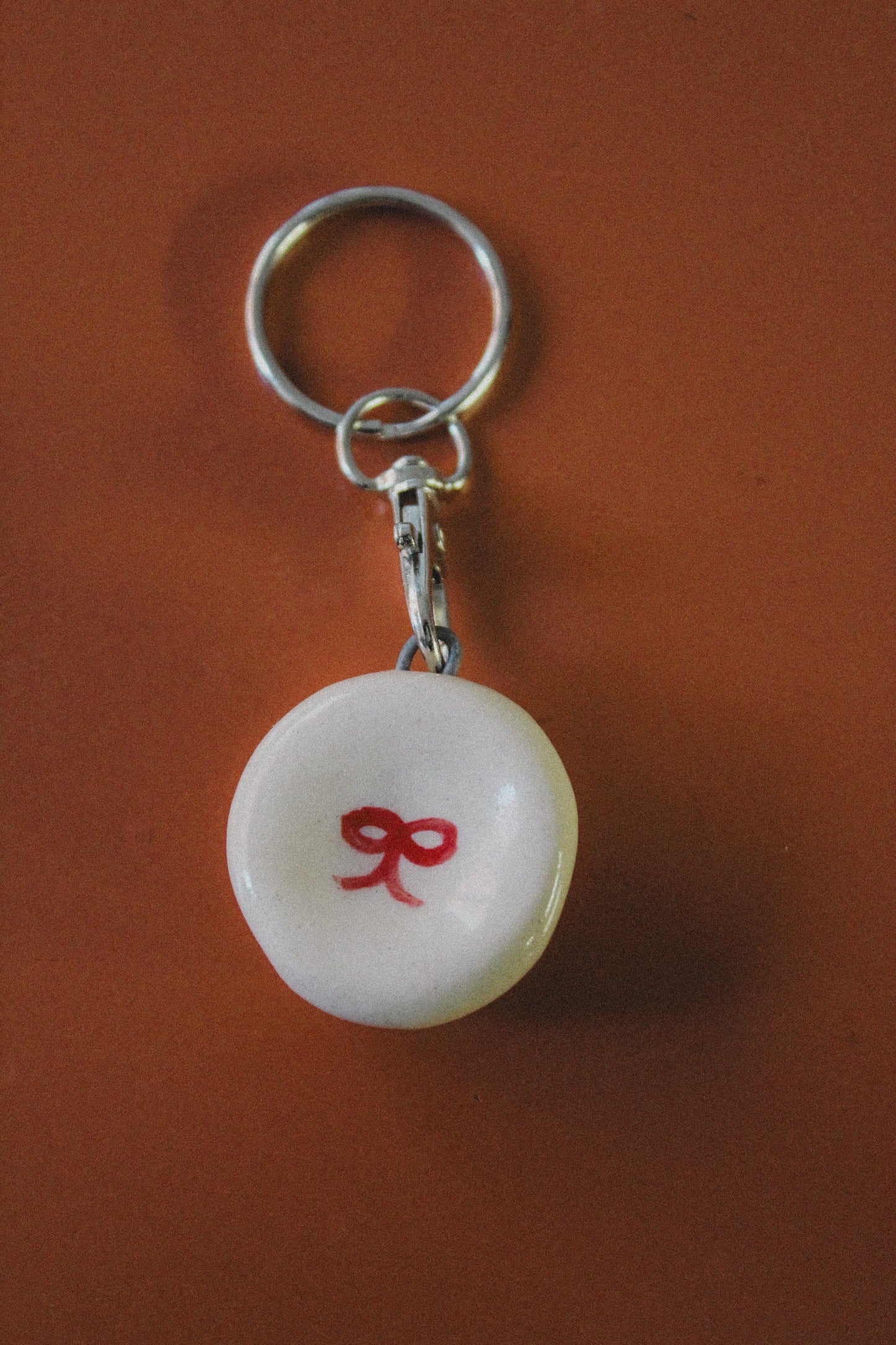 Worry stone keychain
