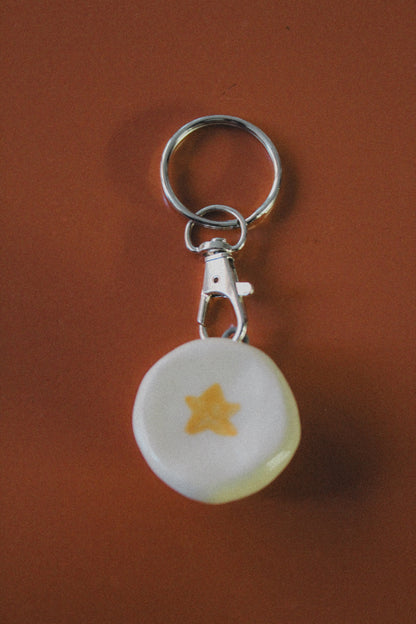 Worry stone keychain