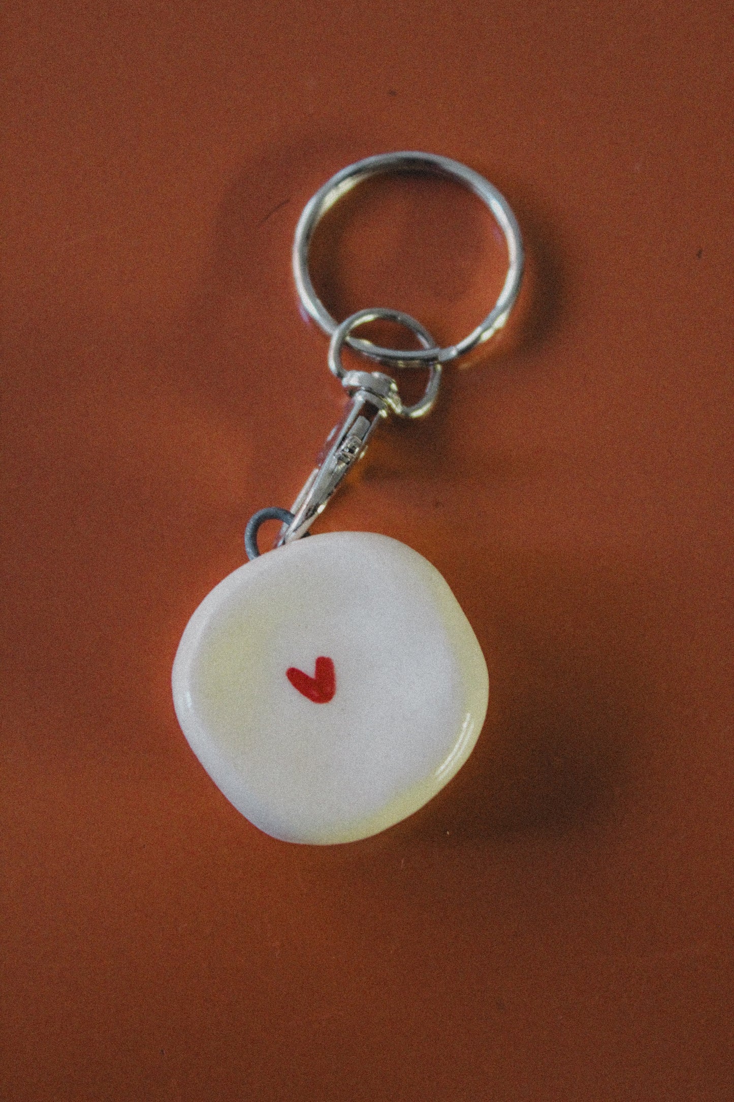 Worry stone keychain