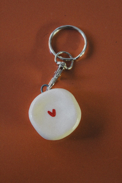 Worry stone keychain