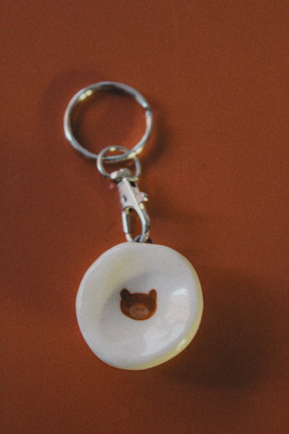 Worry stone keychain
